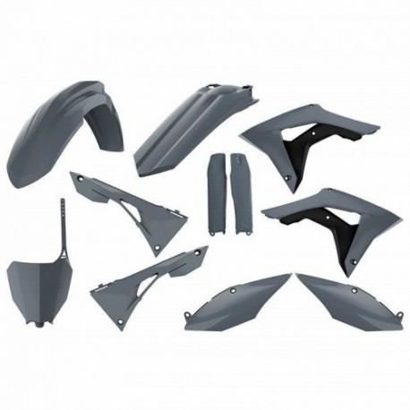 Kit plastiques Polisport 250 CRF 2018 à 2020 / 450 CRF 2017 à 2020 couleur gris Kit plastiques Polisport 250 CRF 2018 à 2020 / 450 CRF 2017 à 2020 couleur gris