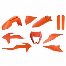 Kit plastiques Polisport KTM EXC / EXC-F 2020 à 2023 couleur orange