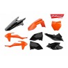 Kit plastiques Polisport KTM SX / SXF 2016 à 2018 couleur orange / noir