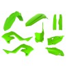 Kit plastiques Polisport 125 KX / 250 KX 2003 à 2008 Restyle couleur vert fluo
