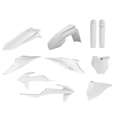Kit plastiques Polisport KTM SX / SXF 2019 à 2022 couleur blanc
