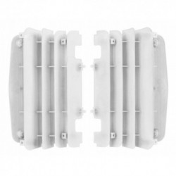 Protections grilles de radiateurs Polisport 450 YZF 2010 à 2013 couleur blanc