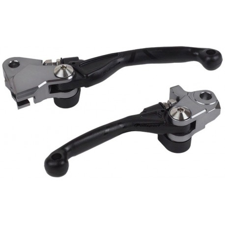 Paire de levier pivot incassables Polisport CRF 2004 - couleur noir