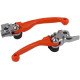 Paire de levier pivot incassables Polisport KTM 85 SX 2013 à 2024 couleur orange