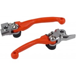 Paire de levier pivot incassables Polisport KTM 85 SX 2013 à 2024 couleur orange