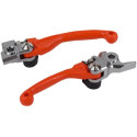 Paire de levier pivot incassables Polisport KTM 85 SX 2013 à 2024 couleur orange