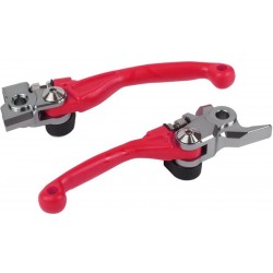 Paire de levier pivot incassables Polisport CR 2004 - couleur rouge