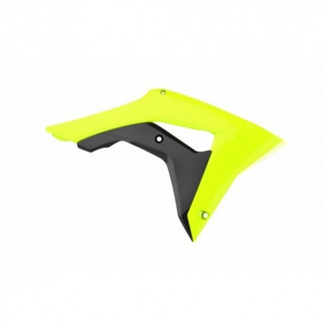 Ouies de radiateurs Polisport 250 CRF 2018 à 2021 / 450 CRF 2017 à 2020 fluo