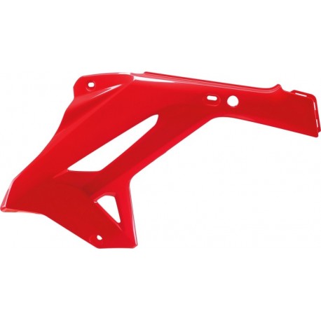 Ouies de radiateurs Polisport 125 CR / 250 CR 2002 à 2007 Restyle 2022 couleur rouge