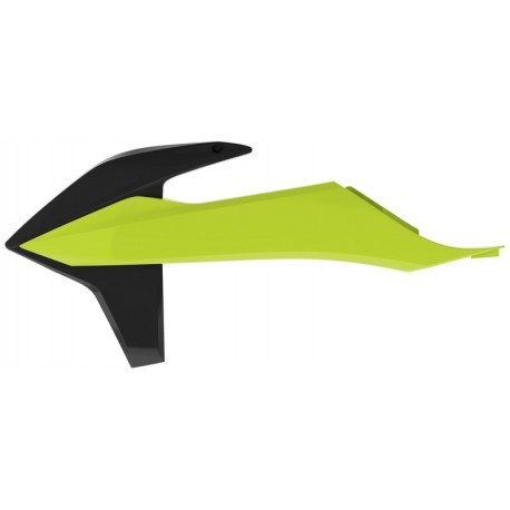 Paire d'ouïes de radiateurs Polisport SX / SXF 2019 à 2022 couleur jaune fluo Paire d'ouïes de radiateurs Polisport SX / SXF 2019 à 2022 couleur jaune fluo
