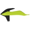 Paire d'ouïes de radiateurs Polisport SX / SXF 2019 à 2022 couleur jaune fluo
