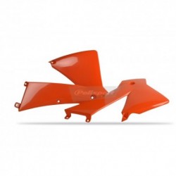 Ouies de radiateurs Polisport SX / EXC 2001 à 2004 couleur orange