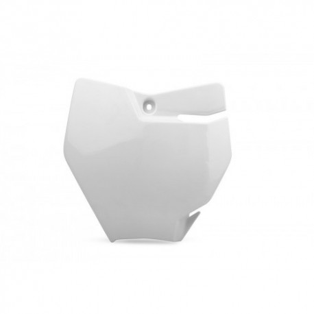 Plaque numéro avant Polisport KTM 65 SX 2016 couleur blanc