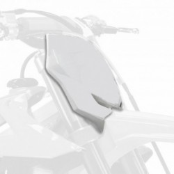 Plaque numéros avant Polisport 250 RMZ 2019 à 2024 / 450 RMZ 2018 à 2024 couleur blanc