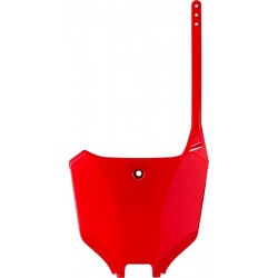 Plaque numéros avant Polisport 125 CR / 250 CR 2002 à 2007 Restyle 2022 couleur rouge