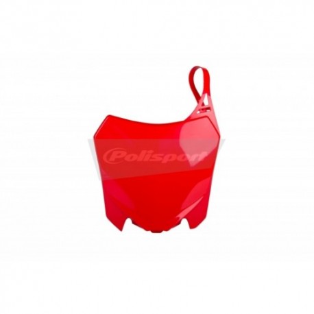 Plaque numéros avant Polisport 250 CRF 2014 à 2017 / 450 CRF 2013 à 2016 couleur rouge