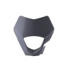 Face plastique de plaque phare nue Polisport GAS GAS 2021 à 2023 couleur gris