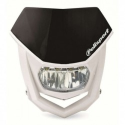 Plaque phare d'éclairage HALO LED ECE couleur noir