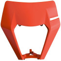 Plaque phare nue Polisport KTM 2017 à 2019 couleur orange fluo