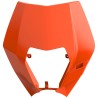 Face plastique de plaque phare nue Polisport KTM 2020 à 2023 couleur orange