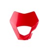 Face plastique de plaque phare nue Polisport GAS GAS 2021 à 2023 couleur rouge