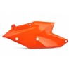 Paire de plaques latérales numéros Polisport SX / SXF 2016 à 2018 EXC 2017 couleur orange