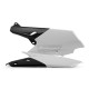 Plaques latérales numéros Polisport 125 YZ / 250 YZ 2015 à 2021 couleur noir blanc
