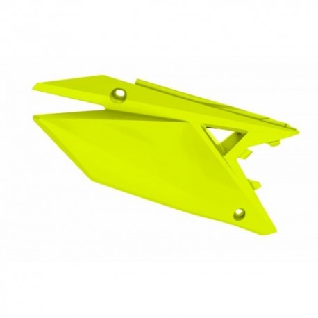 Plaques latérales numéros Polisport 450 RMZ 2018 à 2024 couleur jaune fluo