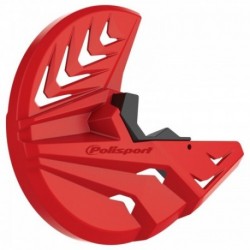 Protection de disque de frein et talon de fourche Polisport BETA RR couleur rouge