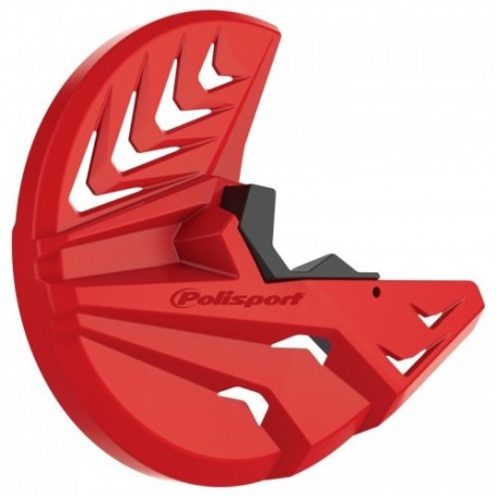 Protection de disque de frein et talon de fourche Polisport BETA RR couleur rouge