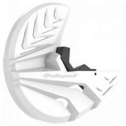 Protection de disque de frein et talon de fourche Polisport BETA RR couleur blanc