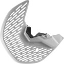 Protection de disque et talons de fourche Polisport couleur blanc