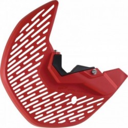 Protection de disque et talons de fourche Polisport CRF couleur rouge