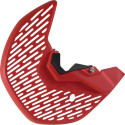 Protection de disque et talons de fourche Polisport CRF couleur rouge