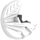 Protection de disque de frein et talon de fourche Polisport BETA RR couleur blanc