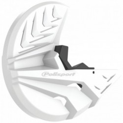 Protection de disque de frein et talon de fourche Polisport BETA RR couleur blanc