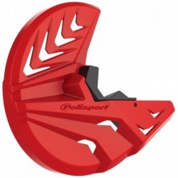 Protection de disque de frein et talon de fourche Polisport BETA RR couleur rouge