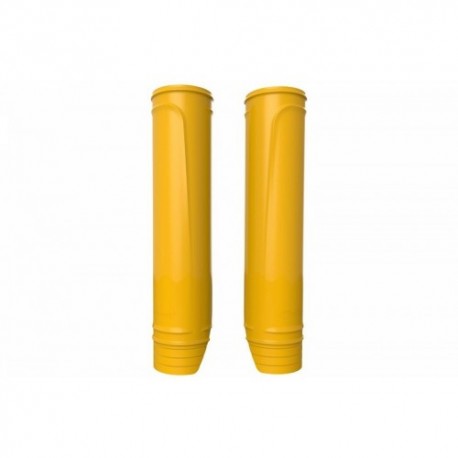 Protection de fourreaux de fourche Polisport couleur jaune