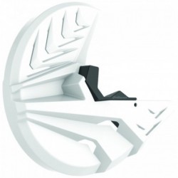 Protection de disque de frein et talon de fourche Polisport YZ / YZF couleur blanc