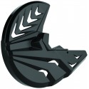 Protection de disque de frein et talon de fourche Polisport YZ / YZF couleur noir
