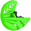 Protection de disque de frein et talon de fourche Polisport 250 KXF / 450 KXF couleur jaune