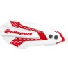 Protèges mains Polisport MX FLOW couleur blanc rouge