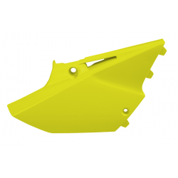 Plaques latérales numéro Polisport 125 YZ / 250 YZ 2015 à 2021 couleur jaune fluo