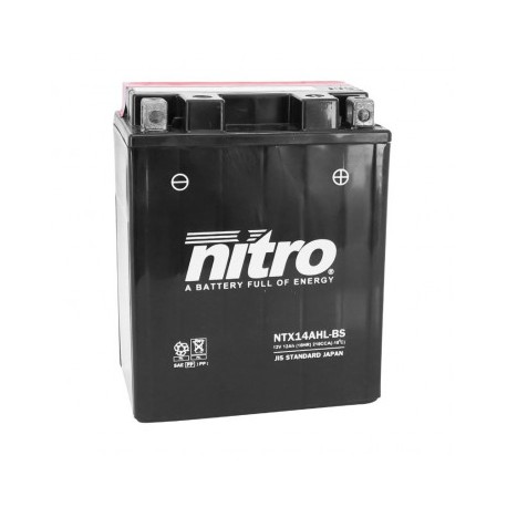 BATTERIE 12V 12 Ah YTX14AHL-BS NITRO sans entretien