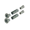 Entretoises pour guidon perc?s 14-15mm argent