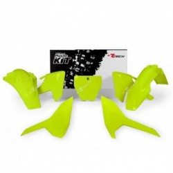 Kit plastiques Rtech Husqvarna fluo Jaune