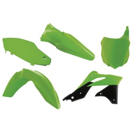 Kit plastiques Rtech Kawasaki Vert Fluo