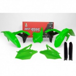 Kit plastiques Rtech Kawasaki vert fluo