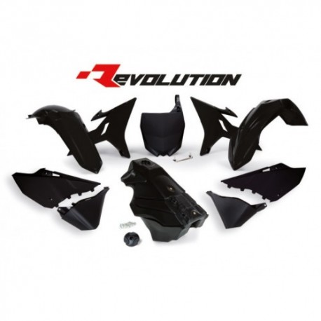 Kit plastiques Rtech Yamaha YZ Revolution NOIR