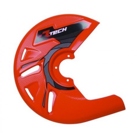 Protection de disque de frein avant Rtech couleur orange fluo